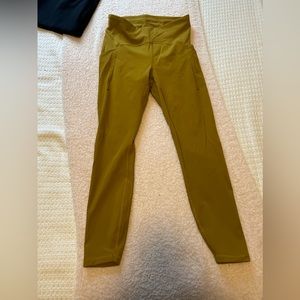 Womens Tan Lululemon Yoga Pants Size 8